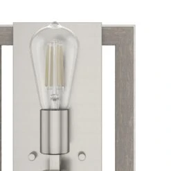 Hunter Woodburn 2-Light Wall Sconce In Brushed Nickel -Home Decoration Series 64212483 3