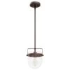 Hunter Karloff 1-Light Pendant In Textured Rust 2 Hunter Karloff 1-Light Pendant In Textured Rust -Home Decoration Series 64212616 1