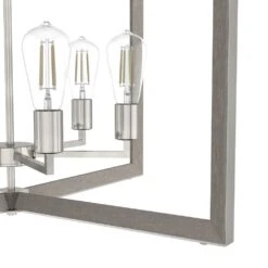 Hunter Woodburn 12-Light Foyer Pendant In Brushed Nickel -Home Decoration Series 64212756 3