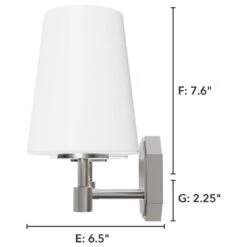 Hunter Nolita 2-Light Vanity In Brushed Nickel -Home Decoration Series 64212947 6