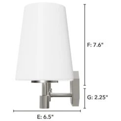 Hunter Nolita 4-Light Vanity In Brushed Nickel -Home Decoration Series 64212988 6