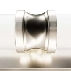 Hunter Lenlock 22" 2-Light Vanity With Cased White Shade In Brushed Nickel -Home Decoration Series 64213226 3