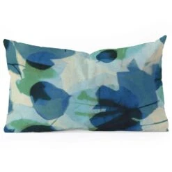 Deny Designs 23" X 14" Lumbar Pillow In Blue