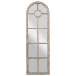 Maple And Jade Arch Wall Mirror In Brown -Home Decoration Series 64232556 6