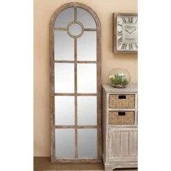 Maple And Jade Arch Wall Mirror In Brown -Home Decoration Series 64232556 8