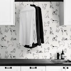 Stacy Garcia Home Sojourn Best In Show 216" X 20.5" Peel And Stick Wallpaper In Onyx -Home Decoration Series 64285661 3