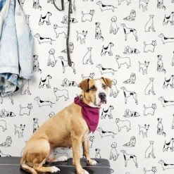 Stacy Garcia Home Sojourn Best In Show 216" X 20.5" Peel And Stick Wallpaper In Onyx -Home Decoration Series 64285661 4