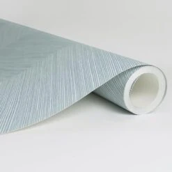 Stacy Garcia Home Chevy Hemp 216" X 20.5" Peel And Stick Wallpaper In Blue Bell -Home Decoration Series 64285992 5