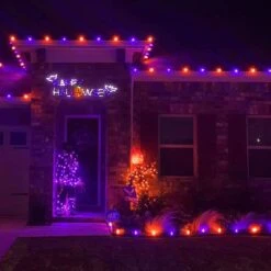 Holidynamics 57" Happy Halloween Sign With LED Lights -Home Decoration Series 64437932 4