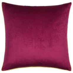 Flair Industries 24" Square Floral Print Double Sided Throw Pillow In Blue And Maroon -Home Decoration Series 64517485 4