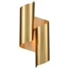 Claxy 1-Light Streamline Wall Sconce In Brass -Home Decoration Series 64603467 1