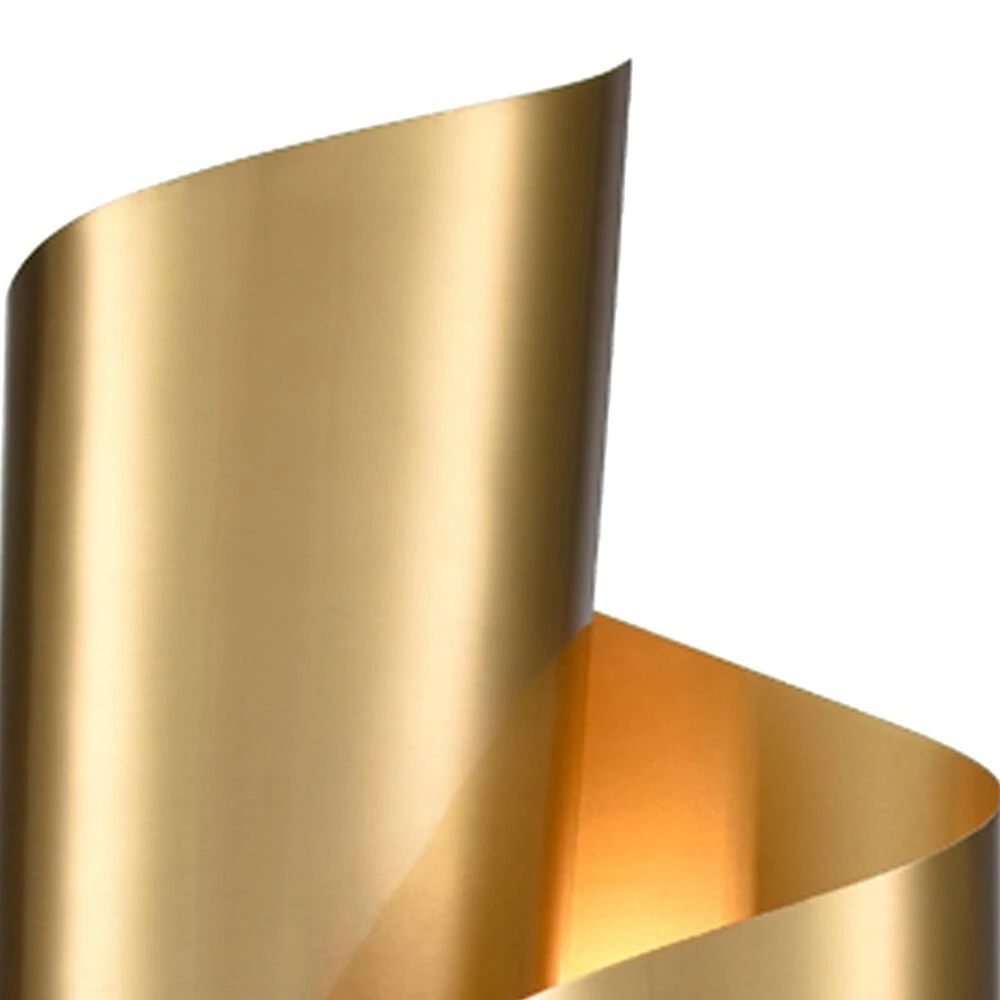 Claxy 1-Light Streamline Wall Sconce In Brass 4 Claxy 1-Light Streamline Wall Sconce In Brass - Image 2