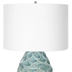 Uttermost Laced Up Table Lamp In Seafoam Gloss -Home Decoration Series 64677446 3