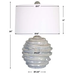 Uttermost Waves Accent Lamp In Cobalt Blue -Home Decoration Series 64677453 8