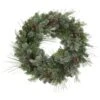 The Gerson Company 32" Pine Wreath With LED Lights In Green -Home Decoration Series 64695281 1