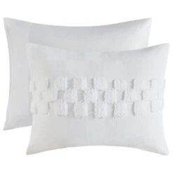 Hampton Park Bennett 3-Piece Full/Queen Duvet Set In Off-White -Home Decoration Series 64729056 3