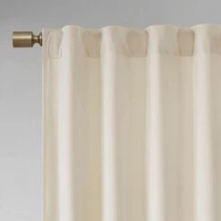 Hampton Park Colt 84" X 37" Curtain Panel In Ivory (Set Of 2) -Home Decoration Series 64731185 3