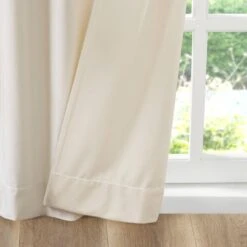 Hampton Park Colt 84" X 37" Curtain Panel In Ivory (Set Of 2) -Home Decoration Series 64731185 4