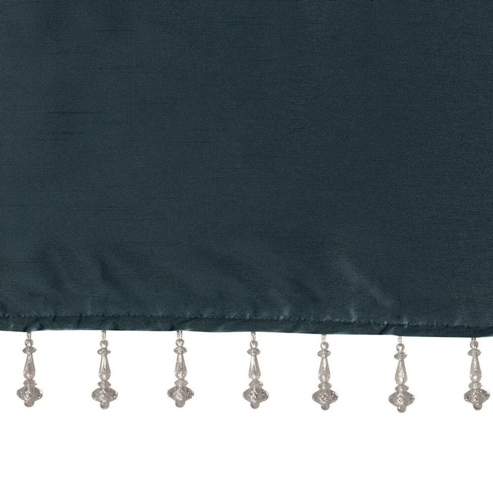 Hampton Park Emilia 26" X 50" Valance In Teal 4 Hampton Park Emilia 26" X 50" Valance In Teal - Image 2