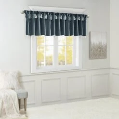 Hampton Park Emilia 26" X 50" Valance In Teal 9 Hampton Park Emilia 26" X 50" Valance In Teal -Home Decoration Series 64731748 3