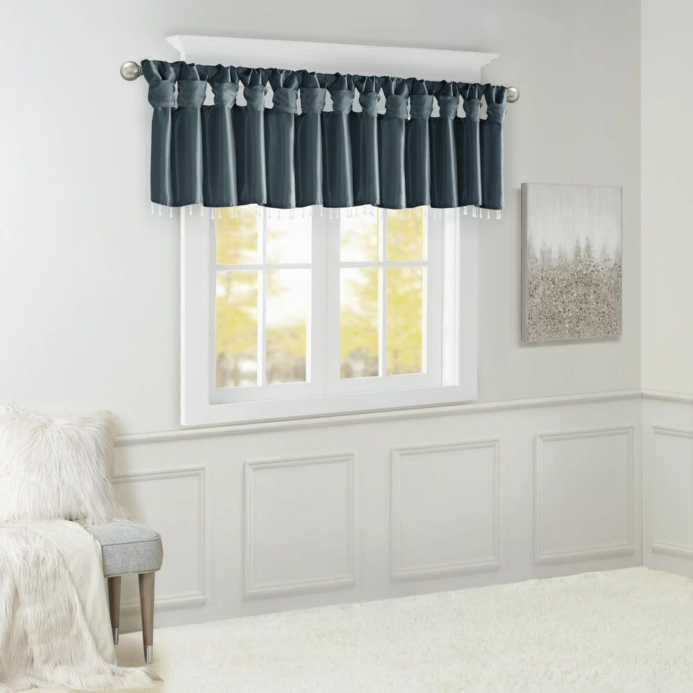 Hampton Park Emilia 26" X 50" Valance In Teal 5 Hampton Park Emilia 26" X 50" Valance In Teal - Image 3