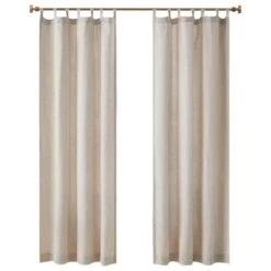 Hampton Park Beals 84" X 50" Curtain Panel In Natural