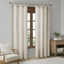 Hampton Park Beals 84" X 50" Curtain Panel In Natural -Home Decoration Series 64732324 7