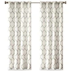 Hampton Park Brooklyn 84" X 50" Curtain Panel In Grey