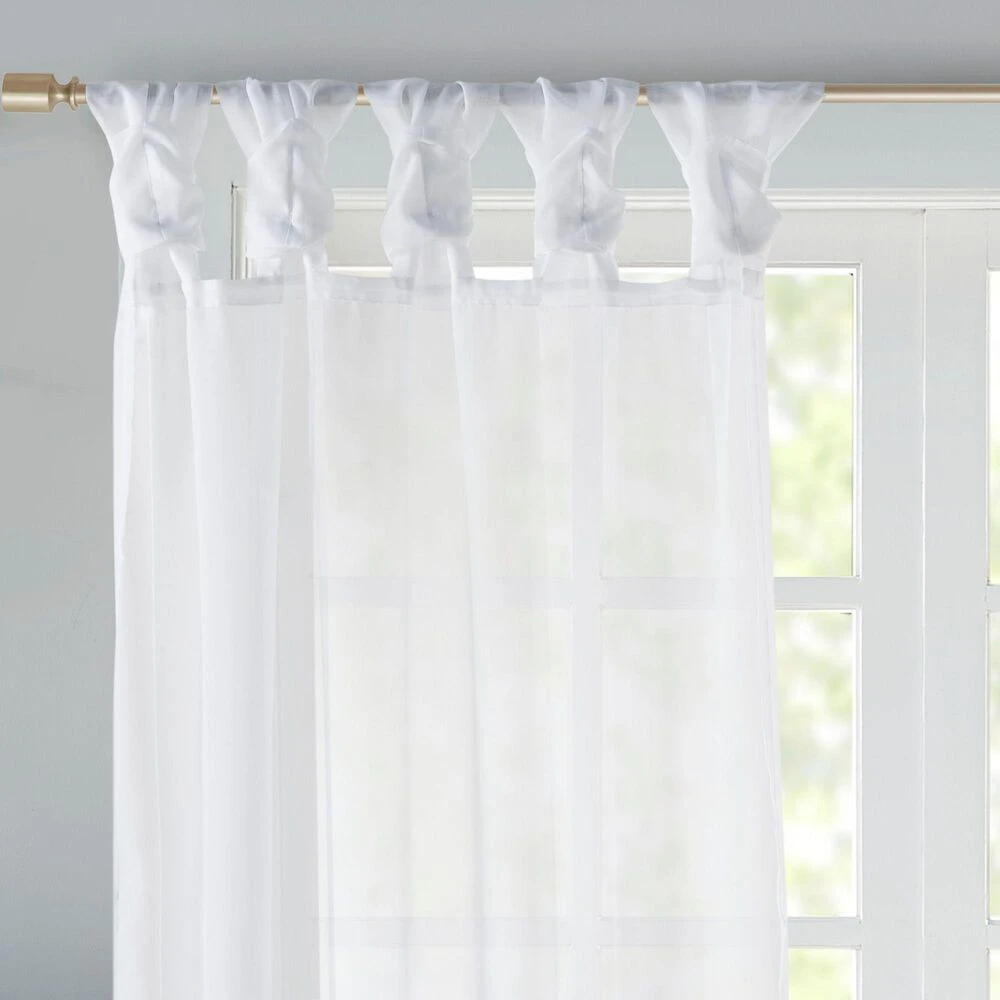 Hampton Park Ceres 63" X 50" Curtain Panel In White (Set Of 2) 5 Hampton Park Ceres 63" X 50" Curtain Panel In White (Set Of 2) - Image 3