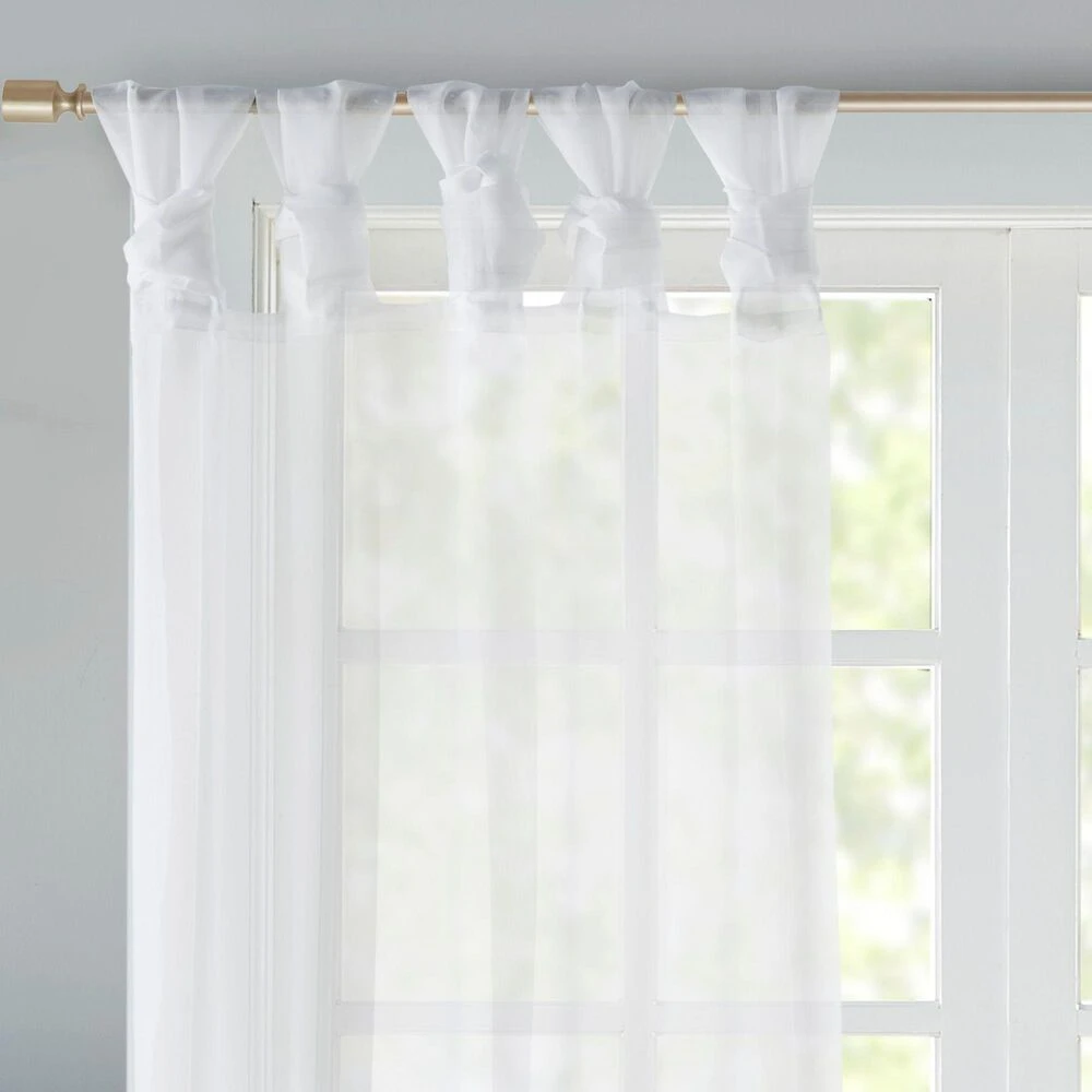 Hampton Park Ceres 63" X 50" Curtain Panel In White (Set Of 2) 6 Hampton Park Ceres 63" X 50" Curtain Panel In White (Set Of 2) - Image 4