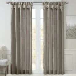 Hampton Park Emilia 84" X 50" Curtain Panel In Pewter