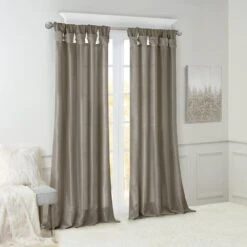 Hampton Park Emilia 84" X 50" Curtain Panel In Pewter 15 Hampton Park Emilia 84" X 50" Curtain Panel In Pewter -Home Decoration Series 64732787 5