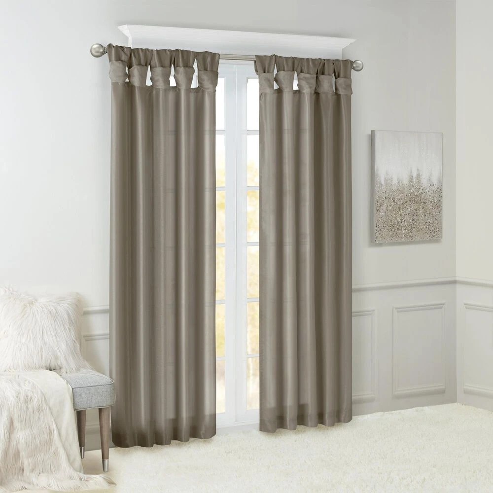 Hampton Park Emilia 84" X 50" Curtain Panel In Pewter 9 Hampton Park Emilia 84" X 50" Curtain Panel In Pewter - Image 7