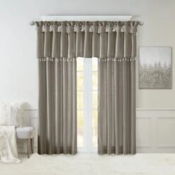 Hampton Park Emilia 84" X 50" Curtain Panel In Pewter 18 Hampton Park Emilia 84" X 50" Curtain Panel In Pewter -Home Decoration Series 64732787 8