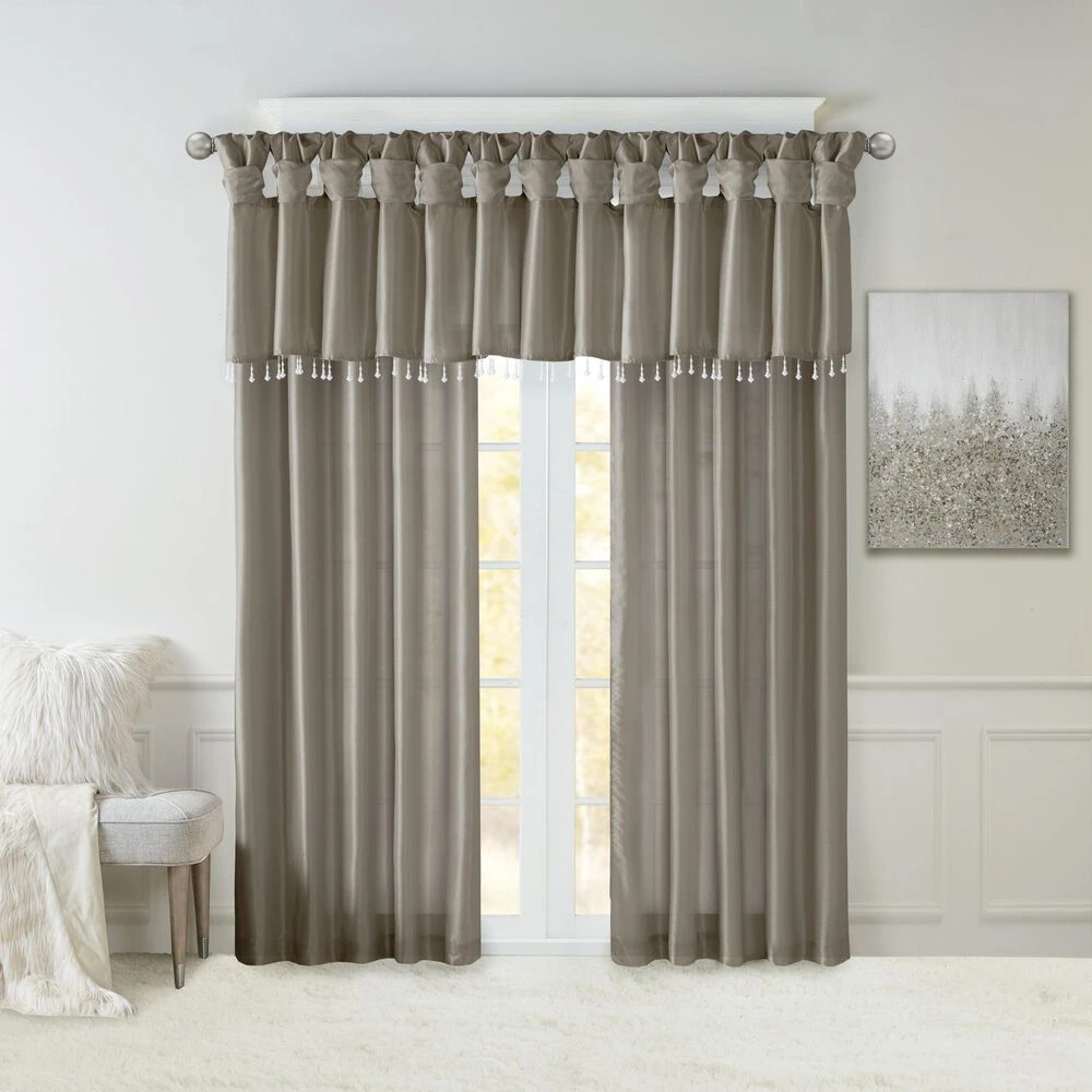Hampton Park Emilia 84" X 50" Curtain Panel In Pewter 10 Hampton Park Emilia 84" X 50" Curtain Panel In Pewter - Image 8