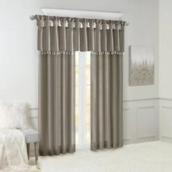 Hampton Park Emilia 84" X 50" Curtain Panel In Pewter 19 Hampton Park Emilia 84" X 50" Curtain Panel In Pewter -Home Decoration Series 64732787 9