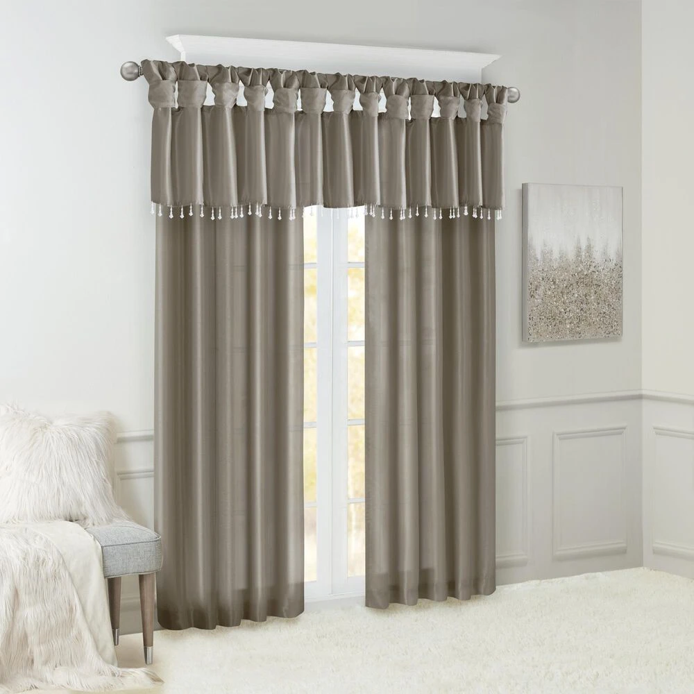 Hampton Park Emilia 84" X 50" Curtain Panel In Pewter 11 Hampton Park Emilia 84" X 50" Curtain Panel In Pewter - Image 9