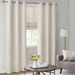 Hampton Park Galen 27" X 64" Cordless Roman Shade In Ivory -Home Decoration Series 64733298 11