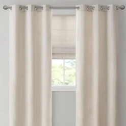 Hampton Park Galen 27" X 64" Cordless Roman Shade In Ivory -Home Decoration Series 64733298 12