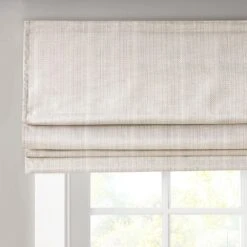 Hampton Park Galen 27" X 64" Cordless Roman Shade In Ivory -Home Decoration Series 64733298 6