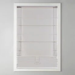 Hampton Park Galen 27" X 64" Cordless Roman Shade In Ivory -Home Decoration Series 64733298 9