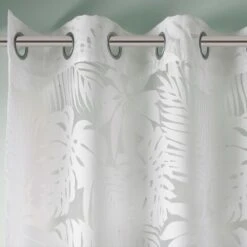 Hampton Park Leilani 50" X 63" Window Sheer In White -Home Decoration Series 64734098 4