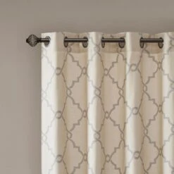 Hampton Park Saratoga 63" X 50" Curtain Panel In Beige -Home Decoration Series 64734262 3
