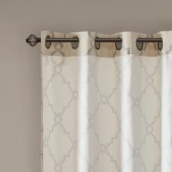 Hampton Park Saratoga 63" X 50" Curtain Panel In Beige -Home Decoration Series 64734262 4