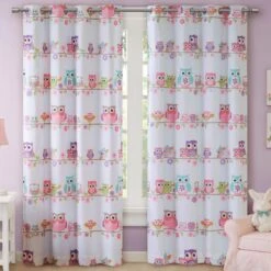 Hampton Park Wise Wendy 63" X 50" Blackout Curtain Panel In Multicolor