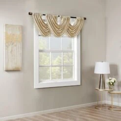 Hampton Park Cassius 38" X 46" Valance In Gold -Home Decoration Series 64734817 7
