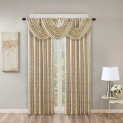 Hampton Park Cassius 38" X 46" Valance In Gold -Home Decoration Series 64734817 8
