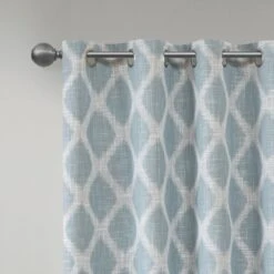 Hampton Park Blakesly 95" X 50" Blackout Curtain Panel In Aqua 10 Hampton Park Blakesly 95" X 50" Blackout Curtain Panel In Aqua -Home Decoration Series 64735137 3