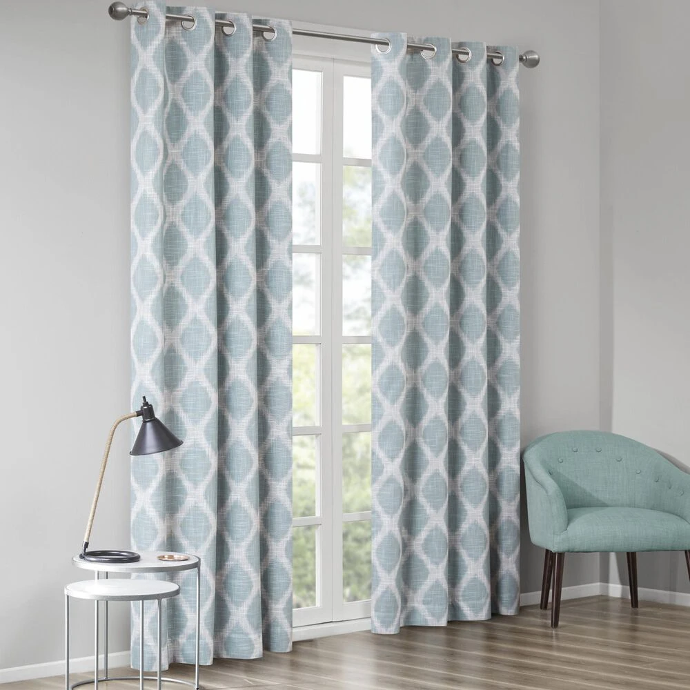 Hampton Park Blakesly 95" X 50" Blackout Curtain Panel In Aqua 8 Hampton Park Blakesly 95" X 50" Blackout Curtain Panel In Aqua - Image 6