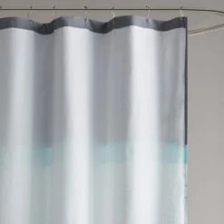 Hampton Park Donnell Shower Curtain In Aqua And Grey -Home Decoration Series 64735756 5